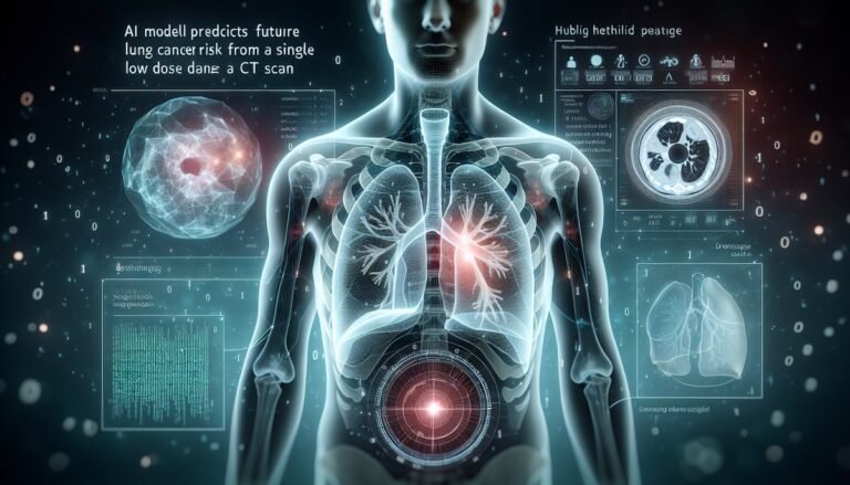 AI model predicts future lung cancer risk from a single low-dose chest CT scan