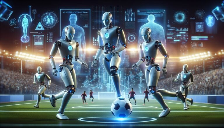 Robots take part in AI-powered football game in China