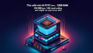 This wild mini AI PC has 126 TOPS, 128GB RAM, liquid cooling, and might eat your server alive