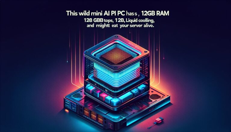 This wild mini AI PC has 126 TOPS, 128GB RAM, liquid cooling, and might eat your server alive
